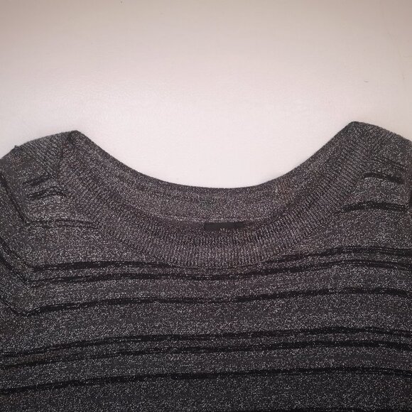 Worthington Ladies 3/4 Length Sleeves Shimmery Lightweight Tunic Sweater - Picture 5 of 8